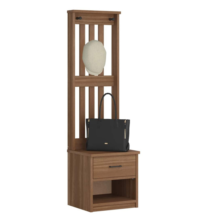 Portemanteau SANDENS 45x40x159,5 cm bois massif pin | Mobilier & Déco