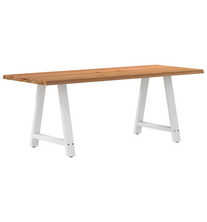 Table à manger et bord naturel bois massif chêne rectangulaire | Mobilier & Déco