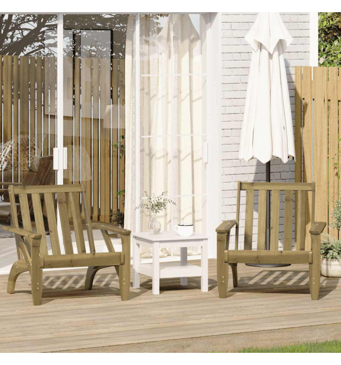 Chaises de jardin adirondack lot de 2 75x77x77 cm | Mobilier & Déco