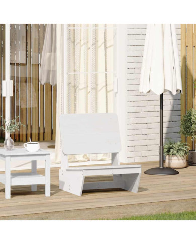 Chaise de jardin blanc 60x64x70,5 cm bois de pin massif | Mobilier & Déco