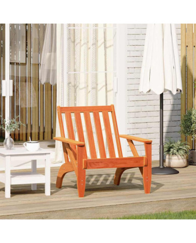 Chaise de jardin adirondack cire marron 75x77x77 cm | Mobilier & Déco