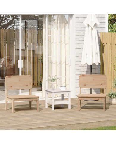 Chaises de jardin lot de 2 60x52,5x72 cm bois massif de pin | Mobilier & Déco