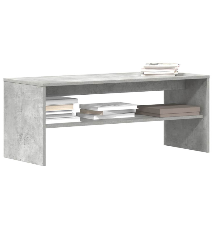 Meuble TV Gris béton 100 x 40 x 40 cm Aggloméré | Mobilier & Déco