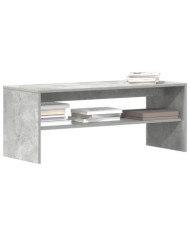 Meuble TV Gris béton 100 x 40 x 40 cm Aggloméré | Mobilier & Déco