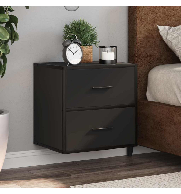 Table de chevet murale noir 40x31x39,5 cm | Mobilier & Déco