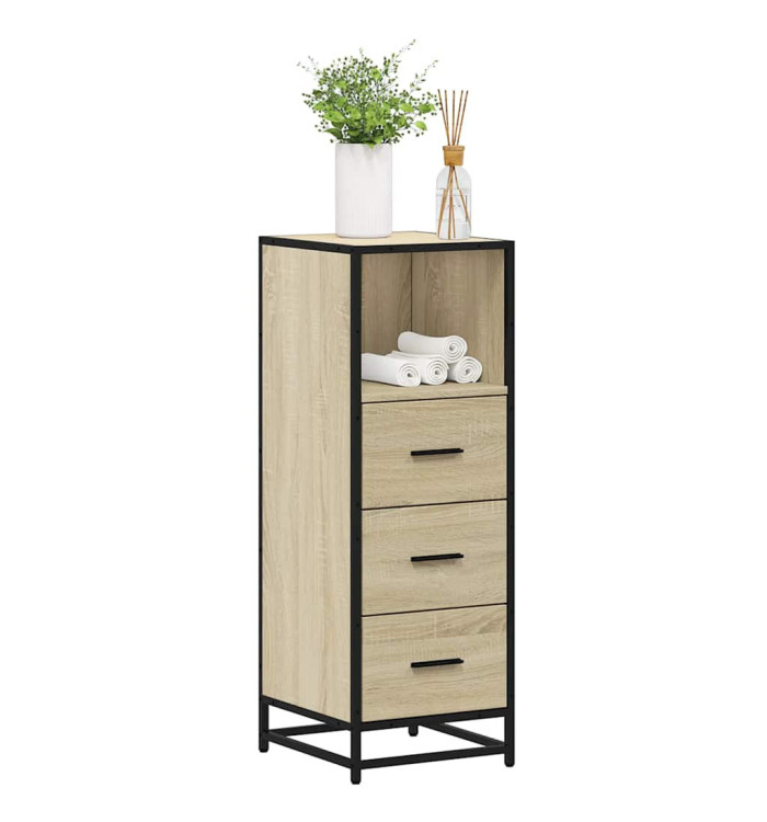 Armoire de salle de bain chêne sonoma 35x37,5x100 cm | Mobilier & Déco