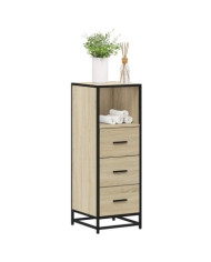 Armoire de salle de bain chêne sonoma 35x37,5x100 cm | Mobilier & Déco