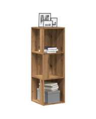 Armoire d'angle chêne artisanal 33x33x100 cm bois d'ingénierie | Mobilier & Déco