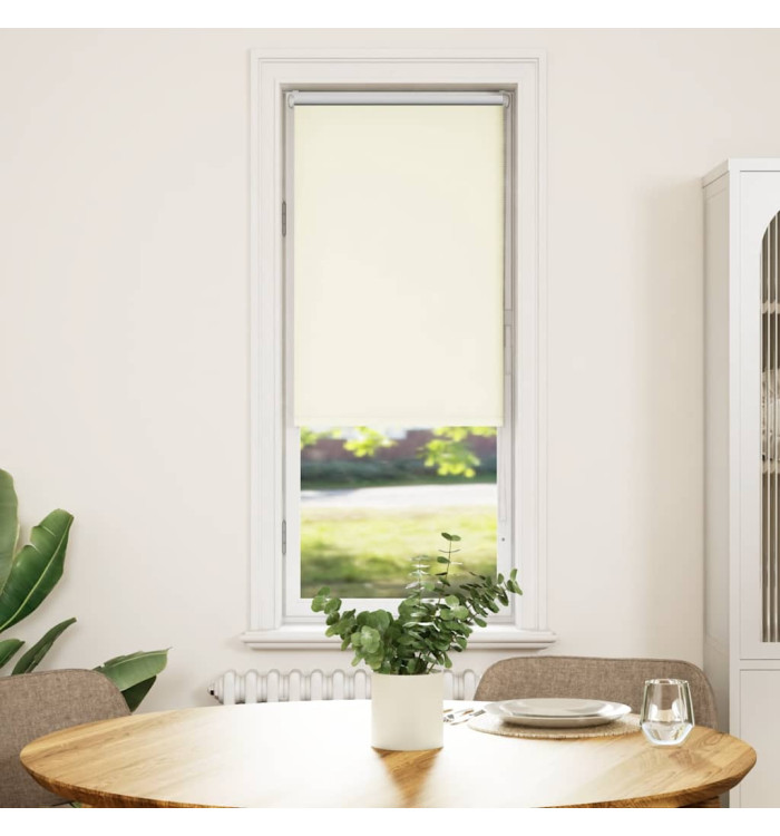 Store enrouleur occultant blanc cassé 45x130cm largeur du tissu | Mobilier & Déco