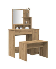 Ensemble de coiffeuse chêne artisanal bois ingénierie | Mobilier & Déco
