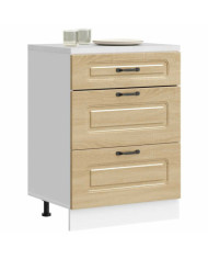 Armoire de cuisine Kalmar chêne sonoma bois d'ingénierie | Mobilier & Déco