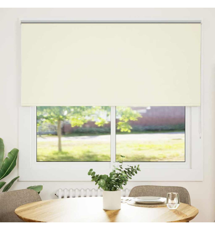 Store enrouleur occultant blanc cassé largeur du tissu 146,6 cm | Mobilier & Déco