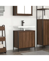 Meuble salle de bain lavabo chêne marron 60x34,5x60 cm | Mobilier & Déco