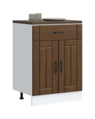 Armoire de cuisine Lucca chêne marron bois ingénierie | Mobilier & Déco