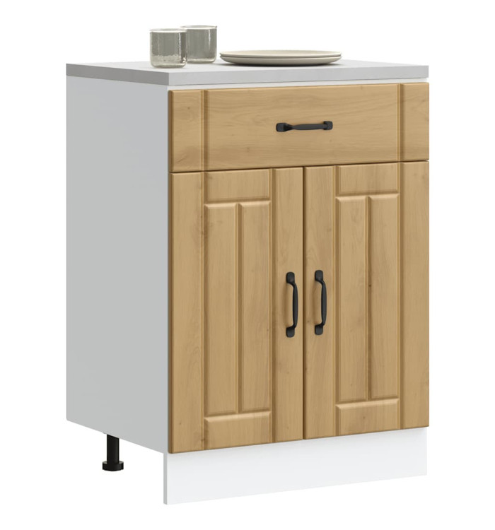 Armoire de cuisine Lucca chêne artisanal bois ingénierie | Mobilier & Déco