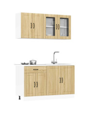 Ensemble d'armoires de cuisine 4 pcs Kalmar bois d'ingénierie | Mobilier & Déco