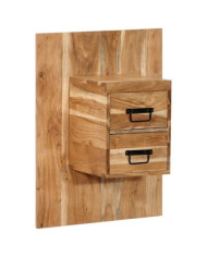 Table de chevet 60x32x80 cm bois d'acacia solide | Mobilier & Déco
