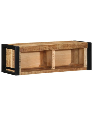 Meuble TV 80x30x25 cm bois massif de manguier brut | Mobilier & Déco