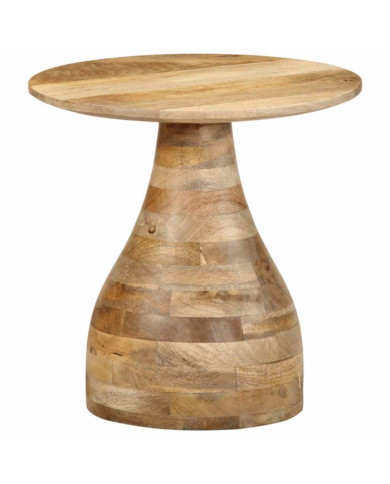 Table d'appoint Ø40x40 cm bois de manguier massif | Mobilier & Déco