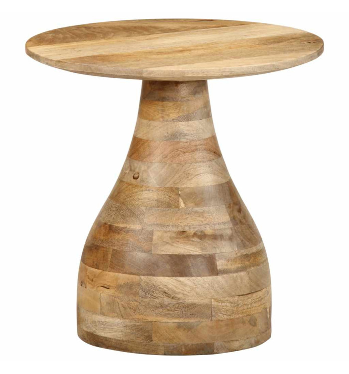 Table d'appoint Ø40x40 cm bois de manguier massif | Mobilier & Déco