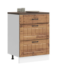 Armoire de cuisine Lucca vieux bois bois ingénierie | Mobilier & Déco