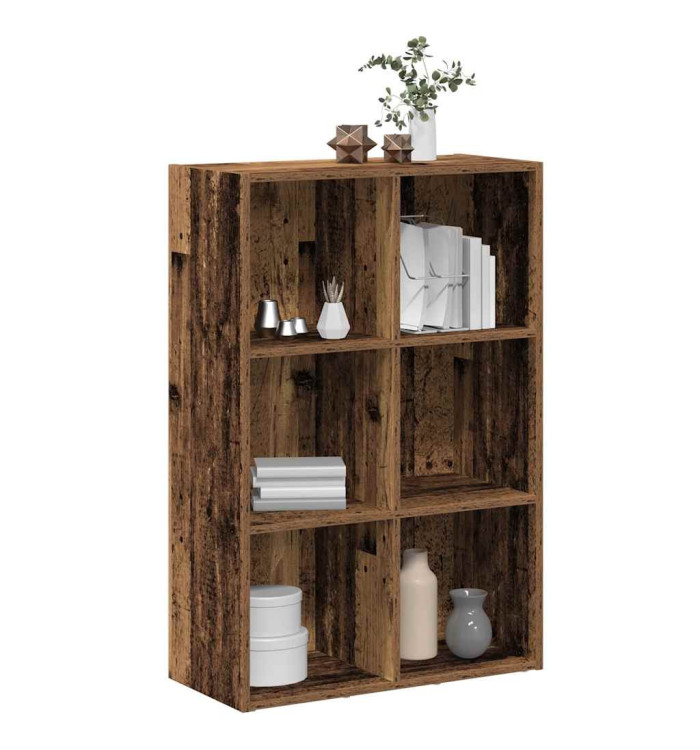 Bibliothèque/Buffet vieux bois 66x30x98 cm bois d'ingénierie | Mobilier & Déco