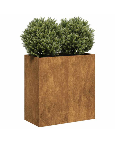 Jardinière rouillé 80x40x80 cm acier inoxydable | Mobilier & Déco