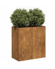 Jardinière rouillé 80x40x80 cm acier inoxydable | Mobilier & Déco