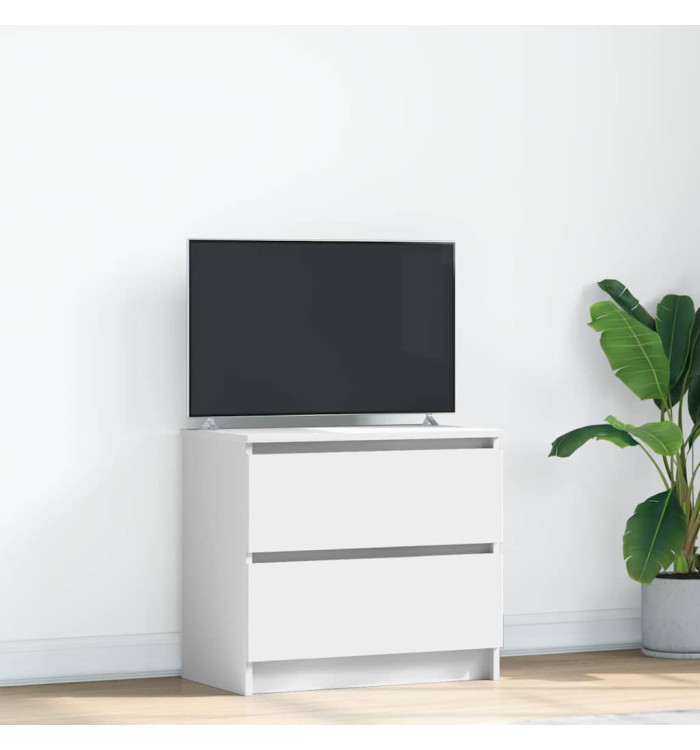 Meuble TV blanc 60x35x54 cm bois d'ingénierie | Mobilier & Déco