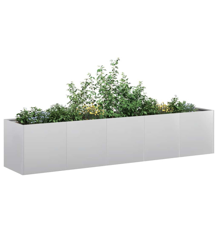 Jardinière 200x40x40 cm acier galvanisé | Mobilier & Déco
