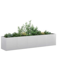 Jardinière 200x40x40 cm acier galvanisé | Mobilier & Déco