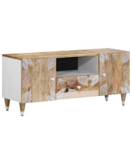 Meuble TV 105x33,5x46 cm bois massif de manguier | Mobilier & Déco