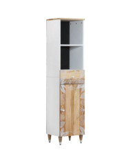 Armoire de salle de bain 38x33,5x160 cm bois massif de manguier | Mobilier & Déco