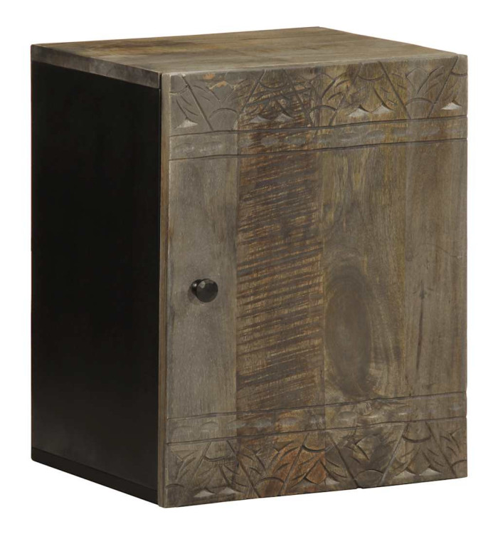 Armoire de salle de bain murale 38x33x48cm bois massif manguier | Mobilier & Déco