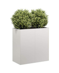 Jardinière 80x40x80 cm acier inoxydable | Mobilier & Déco
