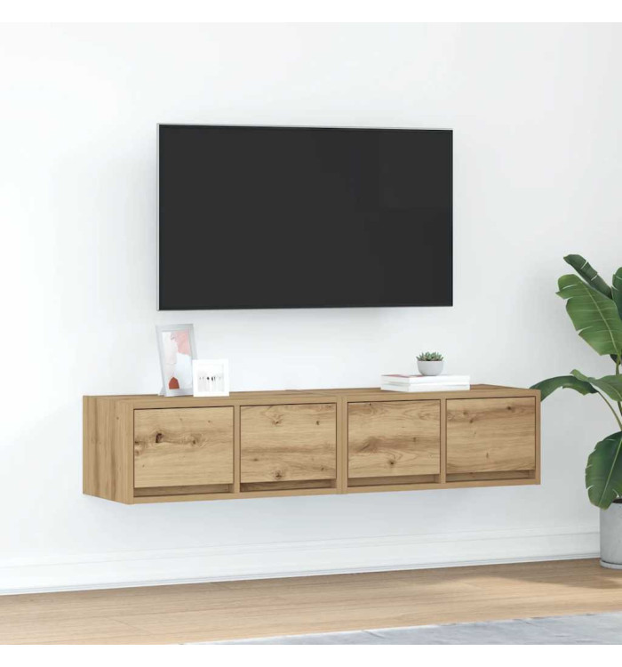 Meubles TV 2 pcs chêne artisanal 60x31x25,5cm bois d'ingénierie | Mobilier & Déco