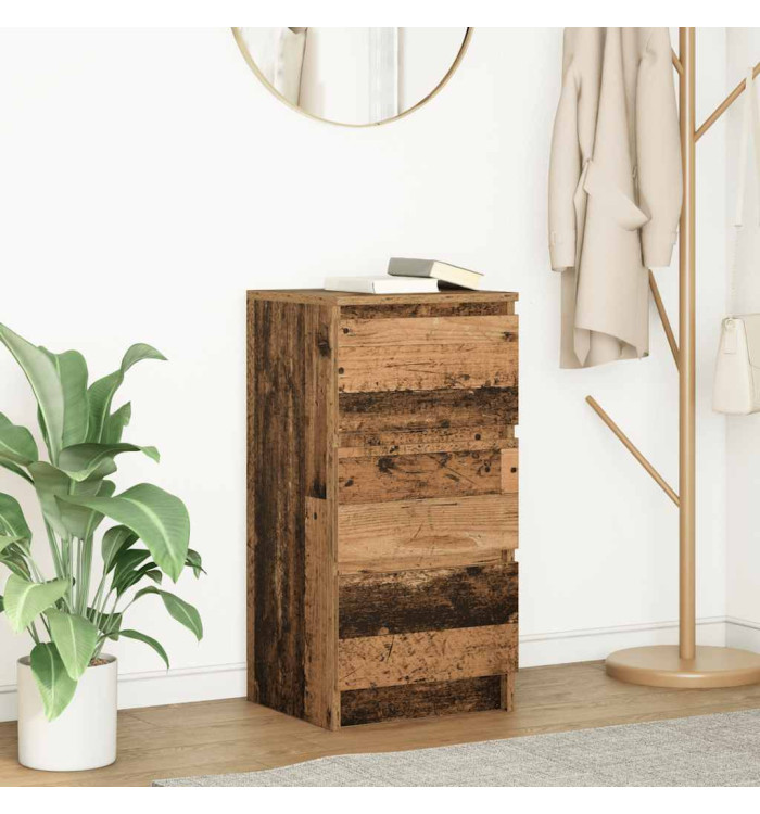 Buffet vieux bois 37,5x35x76 cm bois d'ingénierie | Mobilier & Déco