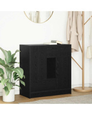 Buffet avec tiroirs et portes chêne noir 70,5x34x74,5 cm | Mobilier & Déco