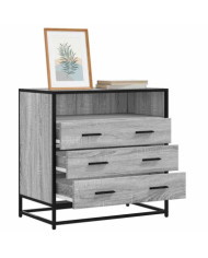 Commode sonoma gris 70x41x70 cm bois d'ingénierie | Mobilier & Déco