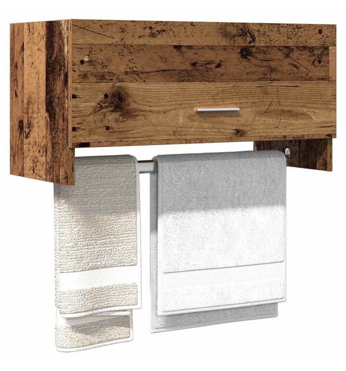 Garde-robe vieux bois 70x32,5x35 cm bois d'ingénierie | Mobilier & Déco
