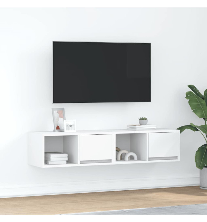 Meubles TV 2 pcs blanc 60x31x25,5 cm bois d'ingénierie | Mobilier & Déco
