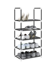 Étagère à chaussures 5 niveaux 44x28x94 cm tissu non-tissé | Mobilier & Déco