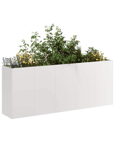 Jardinière 200x40x80 cm acier inoxydable | Mobilier & Déco