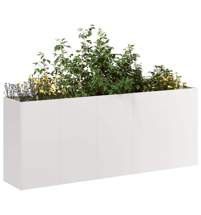 Jardinière 200x40x80 cm acier inoxydable | Mobilier & Déco