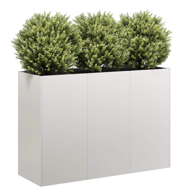 Jardinière 120x40x80 cm acier inoxydable | Mobilier & Déco