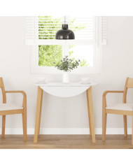 Table à manger naturel bois massif et caoutchouc | Mobilier & Déco