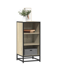 Buffet chêne sonoma 35,5x35x76 cm bois d'ingénierie et métal | Mobilier & Déco