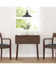 Table à manger marron bois massif et caoutchouc | Mobilier & Déco