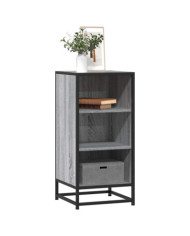 Buffet sonoma gris 35,5x35x76 cm bois d'ingénierie et métal | Mobilier & Déco