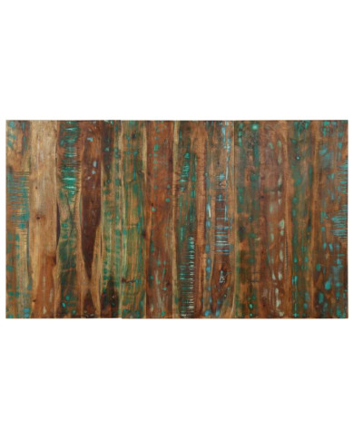 Tête de lit multicolore 140 cm bois massif récupération | Mobilier & Déco
